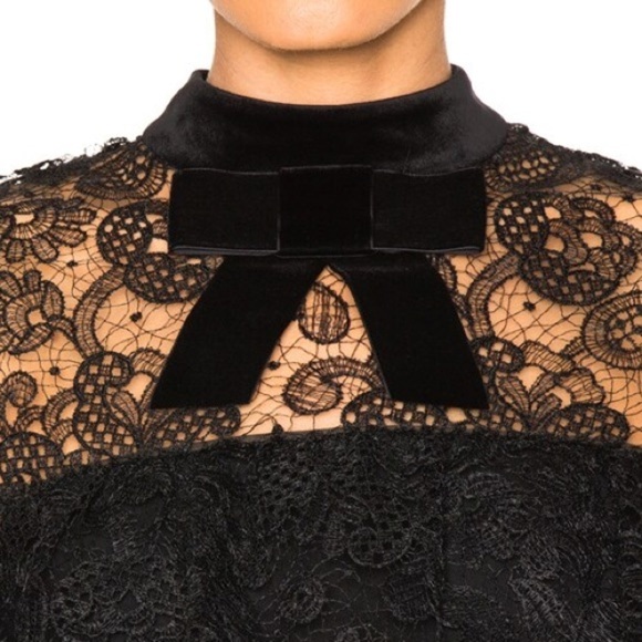 SELF-PORTRAIT
Line Lace Mini Dress - Picture 4 of 15